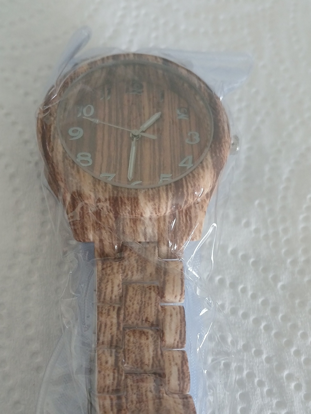Men's Wood-Style Watch - Brown